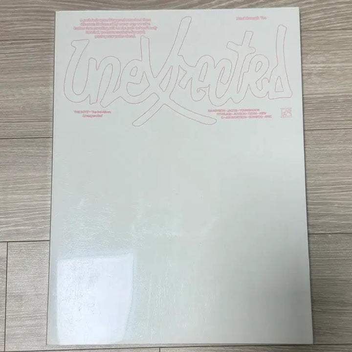 [BUNJANG] The Boyz 2nd Album Unexpected Poster / 더보이즈 앨범 Unexpected