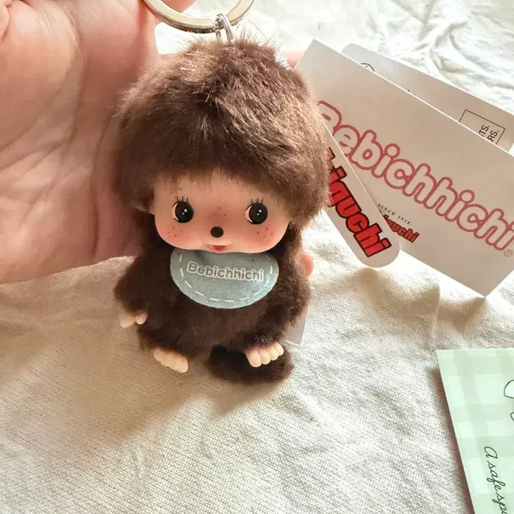 [BUNJANG] Monchhichi European Babychichi Big Head Keyring / 몬치치 유럽판 베비치치 빅헤드 남여 키링 새제품