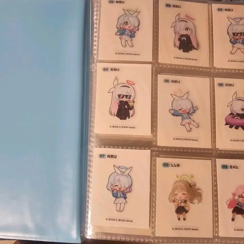 [BUNJANG] Blue Archive GS Collaboration 1st All Collection Mini Sticker + Collector Book + Bonus / 블루아카이브 gs콜라보 1차 올컬렉 띠부씰 + 콜렉터북