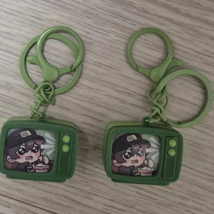 [BUNJANG] Pixelie Retro TV Keychain / 픽셀리 공룡 레트로 티비 키링
