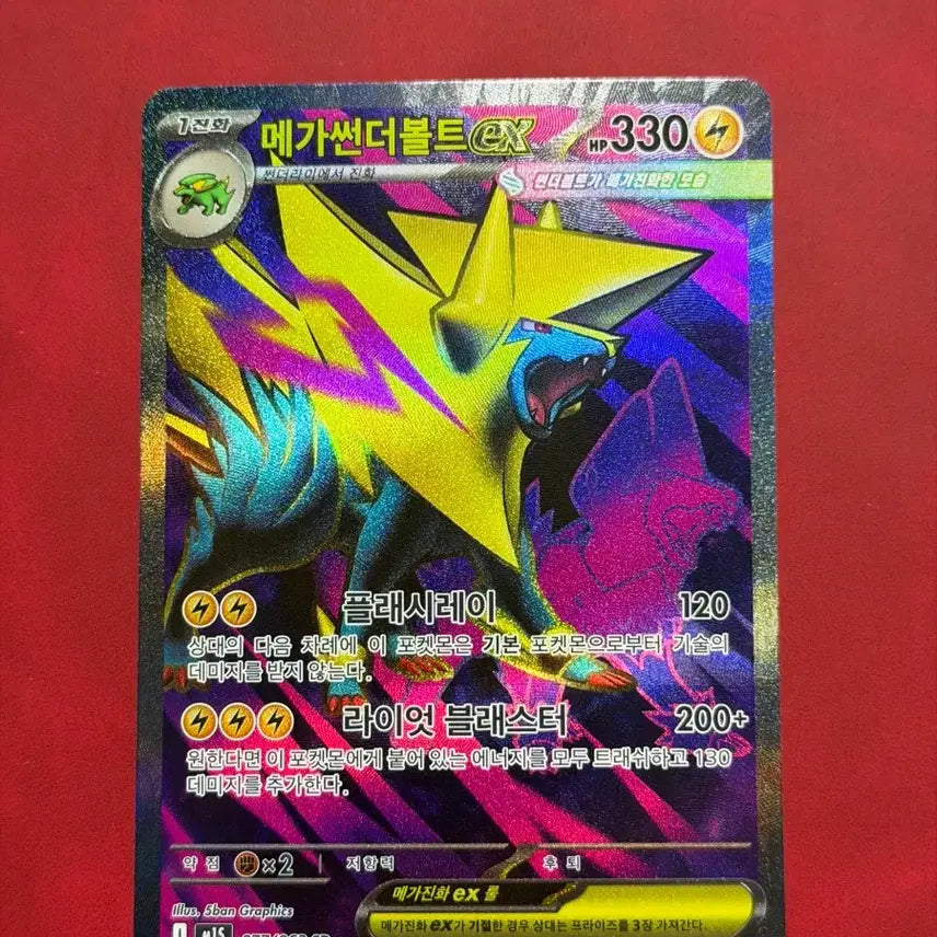 [BUNJANG] Pokemon Card Mega Thunderbolt EX SR RR Set / 포켓몬카드 메가썬더볼트 EX SR RR 2장 세트(직뽑)