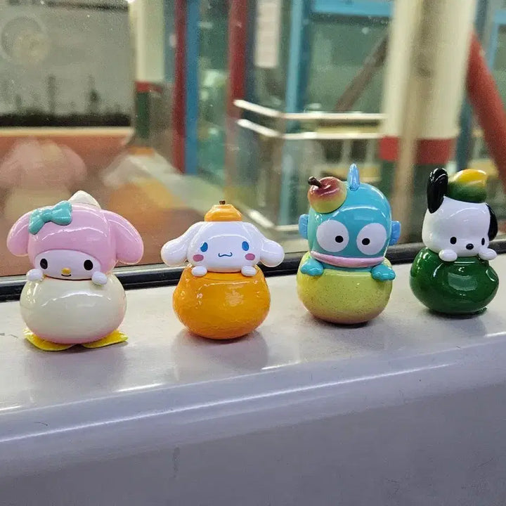 [BUNJANG] Sanrio Official Character Figure 4-Piece Set (Sealed) / 최종가격, 미개봉)산리오 정품 캐릭터 피규어 4종 세트