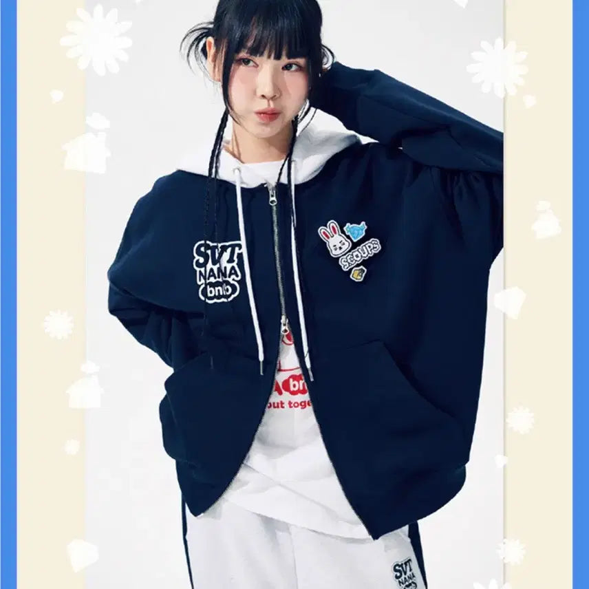 [BUNJANG] SEVENTEEN Nana Minbak Hoodie Bundle Set with S.Coups &amp; Dokyeom Velcro Patches / 세븐틴 나나민박 후드직업 에스쿱스,도겸 벨크로 패치 일괄 판매