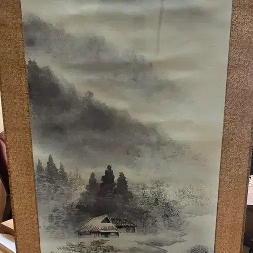 [BUNJANG] Chunsan Master Traditional Oriental Ink Landscape Scroll Painting / 춘산선생 전통적 동양 수묵 산수화 족자