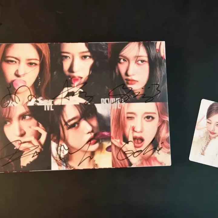 [BUNJANG] IVE IVEIVE Autographed Album with Jang Wonyoung Photocard / 아이브 리바이브 친필싸인 앨범포카 포함