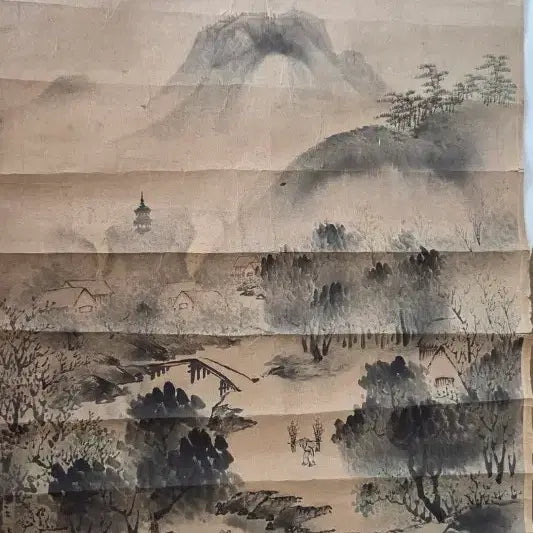 [BUNJANG] Gowon Artist Traditional Ink Landscape Painting (1970s Original) / 중국 고원 작가의 전통 수묵 산수화