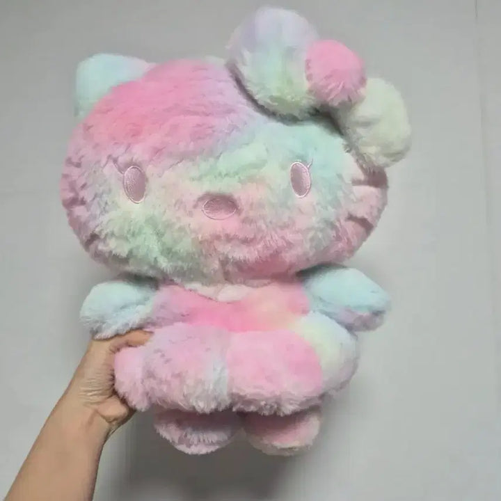 [BUNJANG] Sanrio Hello Kitty Rainbow Plush Doll (Medium-Large) / 헬로키티 레인보우 중대형 인형