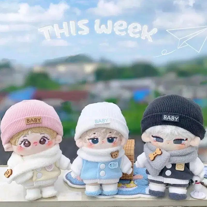 [BUNJANG] Yaong Cat Closet 10cm Un-Attributed Cotton Doll Baseball Jacket / 야옹캣옷장 겨울 야구복 10cm 무속성 솜인형 인형옷 야구잠바
