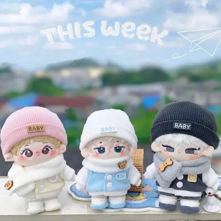 [BUNJANG] Yaong Cat Closet 10cm Un-Attributed Cotton Doll Baseball Jacket / 야옹캣옷장 겨울 야구복 10cm 무속성 솜인형 인형옷 야구잠바
