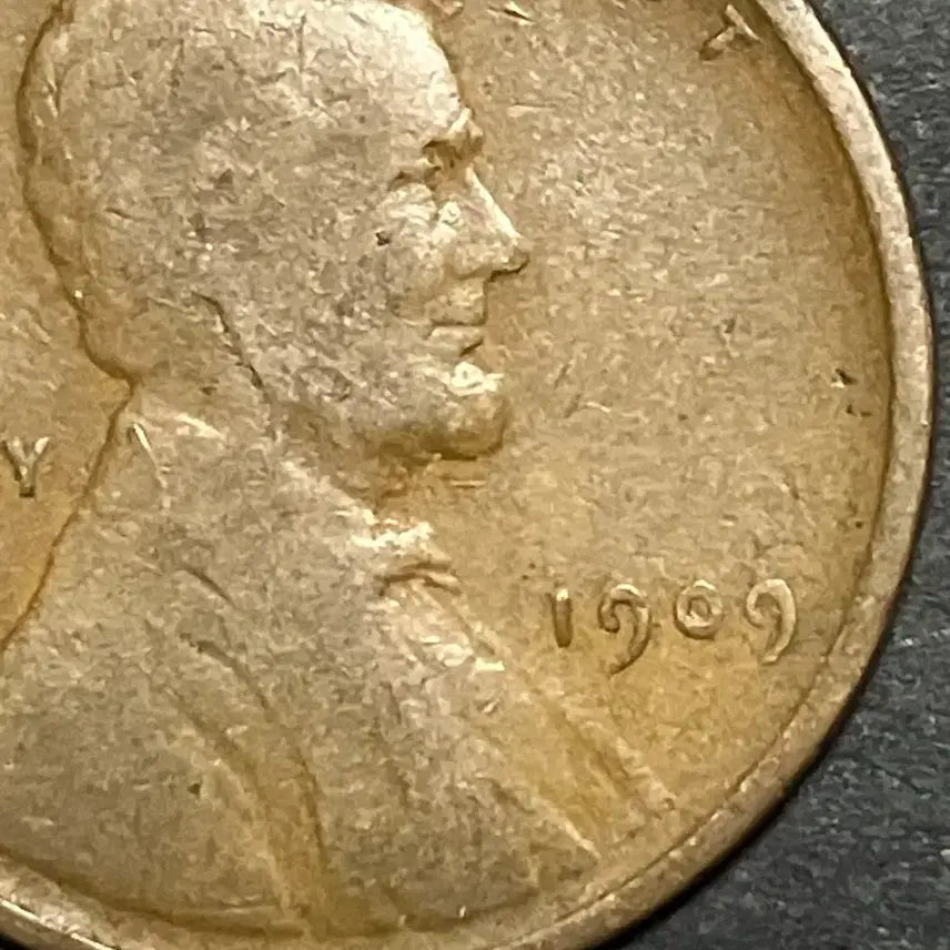 [BUNJANG] 1909 V.D.B. Lincoln Cent Penny - USA First Edition / V.D.B 희귀/1909년] 미국 최초 링컨 1센트 페니
