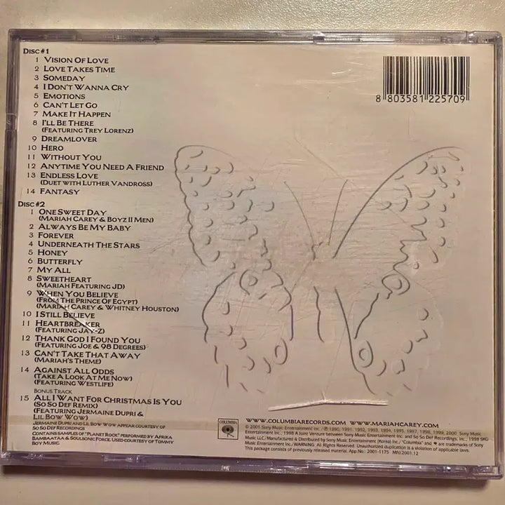[BUNJANG] Mariah Carey HITS CD / 머라이어 캐리 HITS CD Mariah Carey 머라이어캐리