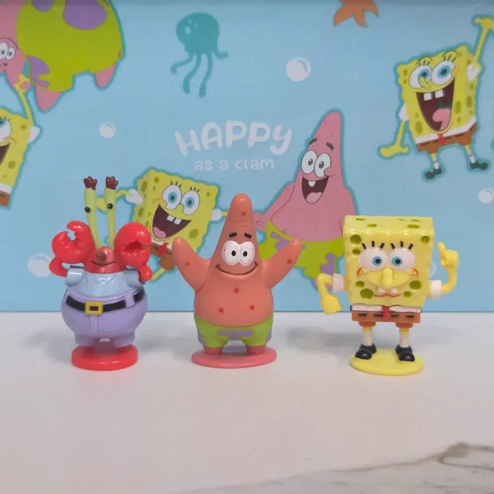 [BUNJANG] Vintage SpongeBob Mini Figure Bundle Set / 빈티지 스폰지밥 미니 피규어 세트(일괄)