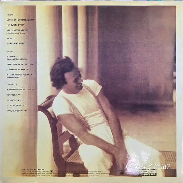 [BUNJANG] Julio Iglesias NON STOP LP / BA-476.  훌리오 이글레시아스 NON STOP 앨범