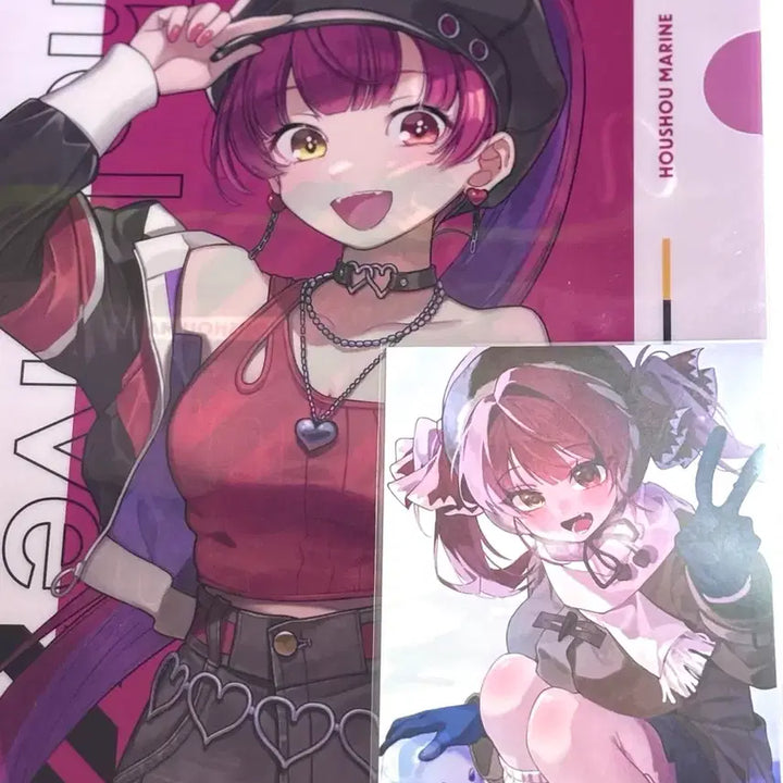 [BUNJANG] Hoshou Marine Clear File &amp; Postcard Bundle (Sealed) / 호쇼마린 클리어파일 엽서 일괄 미개봉