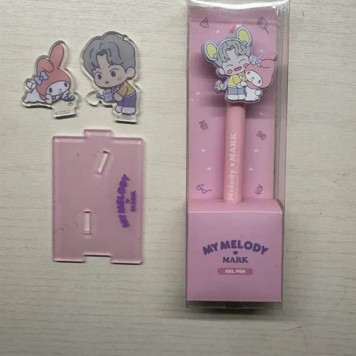 [BUNJANG] NCT Mark Sanrio Acrylic Charm Ballpoint Pen Set / 마크 산리오 엔시티 드림 엔시티 127