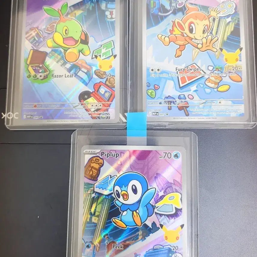 [BUNJANG] Pokemon Cards North America 1st Partner 4th Generation Starter Bundle Set / 포켓몬카드 북미 퍼스트파트너 4세대 스타팅 일괄(팽도리,모부기,불꽃숭이)