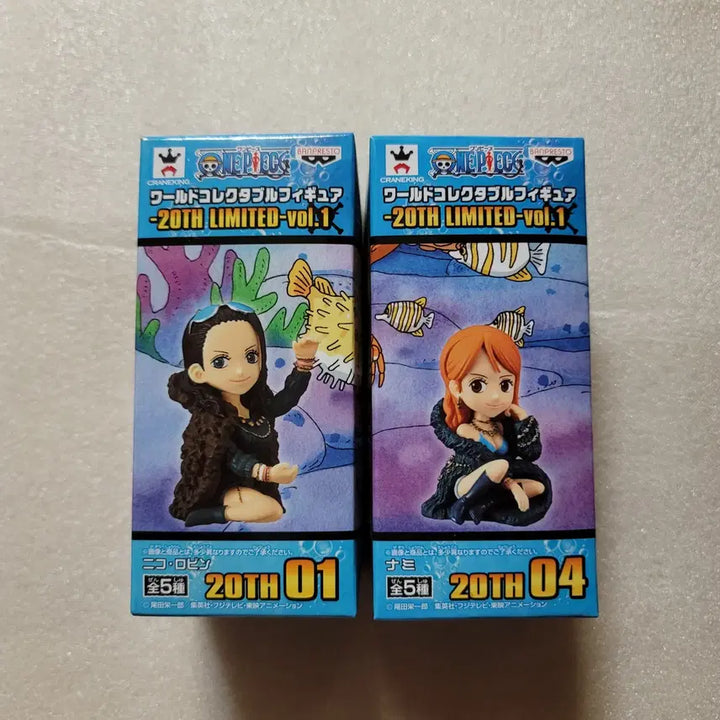 [BUNJANG] One Piece World Collectable 20th Anniversary Nico Robin &amp; Nami Figures (New, Sealed) / 신품 미개봉 원피스 피규어 월드 콜렉터블 로빈 나미 20TH