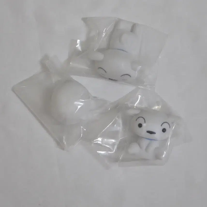 [BUNJANG] Shiro - Floki Gacha Figure Set (3 Types, Bundle) / 흰둥이 불고기로드 플로키 가챠 피규어 3종 일괄