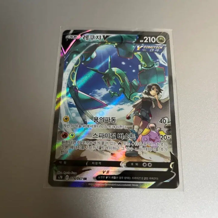 [BUNJANG] Pokemon Card Rayquaza V Special Illustration / 포켓몬카드 레쿠쟈 V 특일