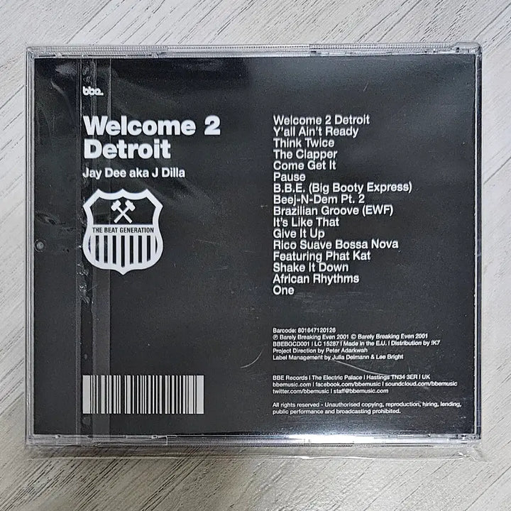 [BUNJANG] J Dilla Welcome 2 Detroit Jewel Case CD / J Dilla - Welcome 2 Detroit 쥬얼 케이스 CD