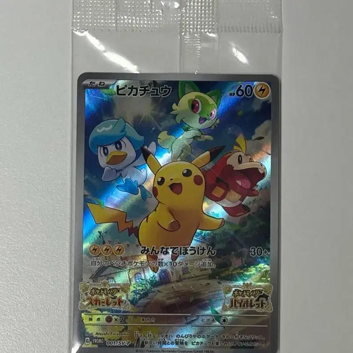 [BUNJANG] Pokemon Card SV Pikachu Promo 001/SV-P Sealed / 포켓몬카드 스바 피카츄 프로모 001/SV-P 미개봉