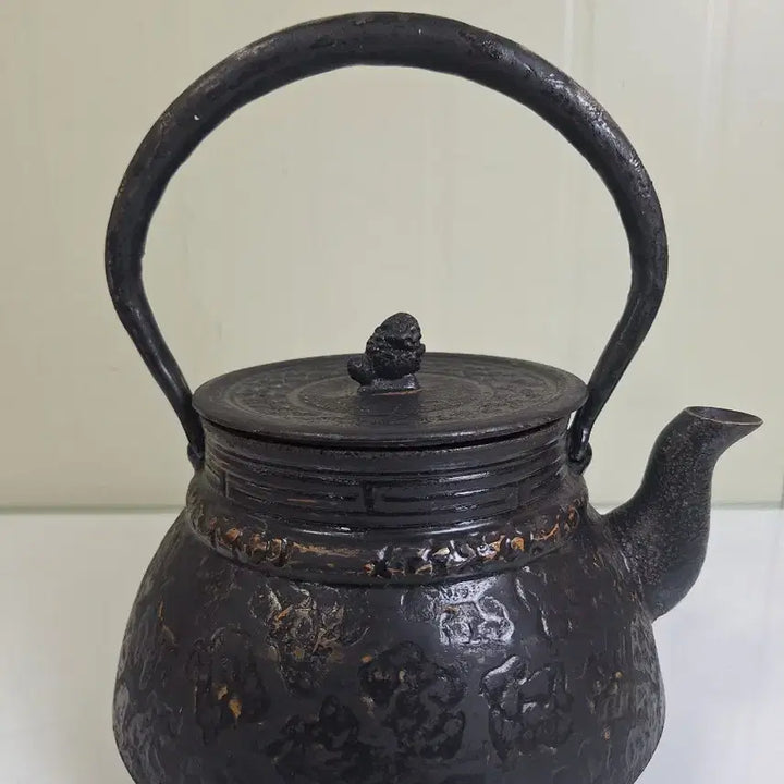 [BUNJANG] Antique Cast Iron Tea Kettle / 근대사 수집 옛날 다도 무쇠 주전자