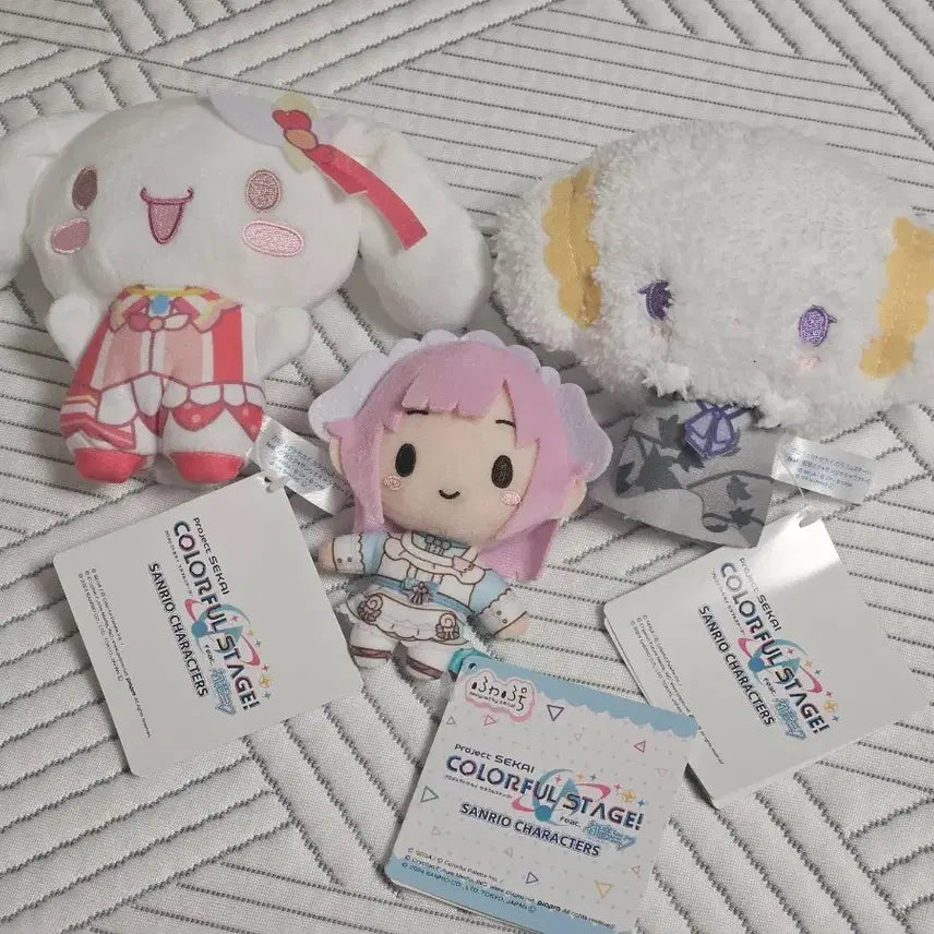 [BUNJANG] Project Sekai Sanrio Collaboration Plush Set (3 Types) / 프로세카 산리오 콜라보 누이 3종 세트 (에무, 시나모롤, 코기뮹)