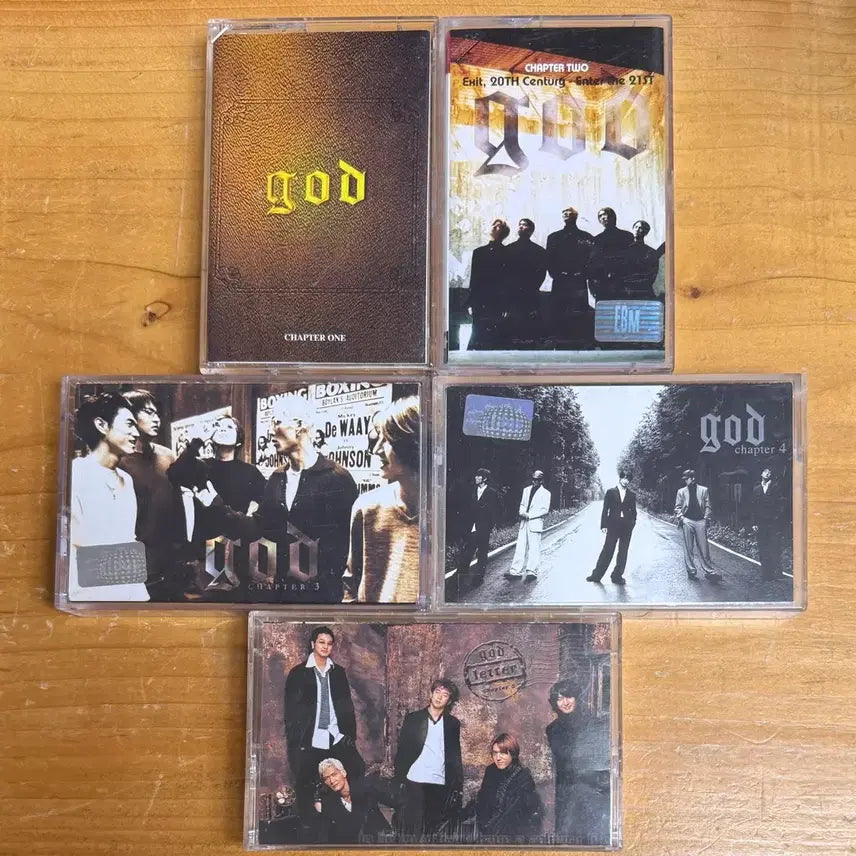[BUNJANG] g.o.d 1st to 5th Album Cassette Tape Bundle Set / 지오디 (GOD) 1집~5집 카세트테이프