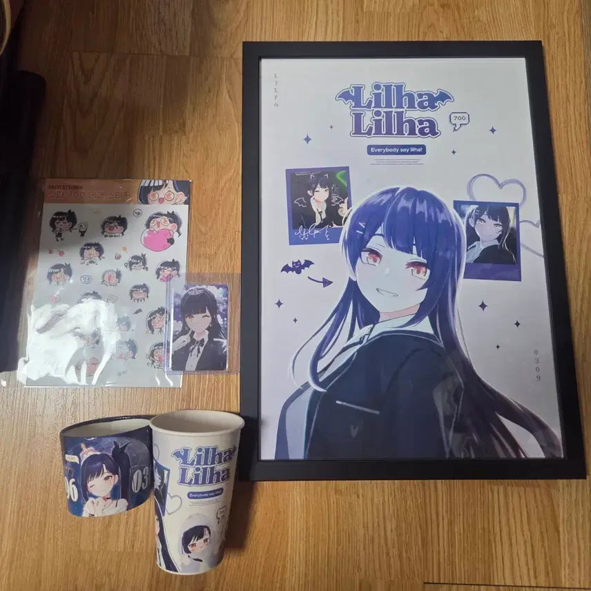 [BUNJANG] Isegye Idol Lilpa Birthday Cafe Goods Set / 이세계아이돌 릴파 생일카페 굿즈 세트