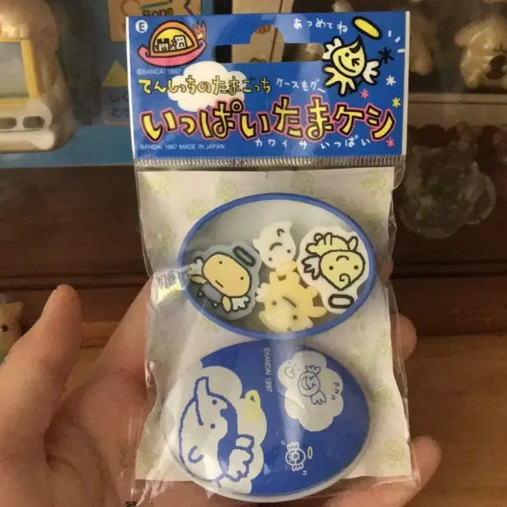 [BUNJANG] Rare Vintage Tamagotchi Tenshitschi Angel Kuriten Eraser Tin Case / 초레어! 고전 다마고치 텐시치 천사 엔젤 쿠리텐 지우개 틴케이스