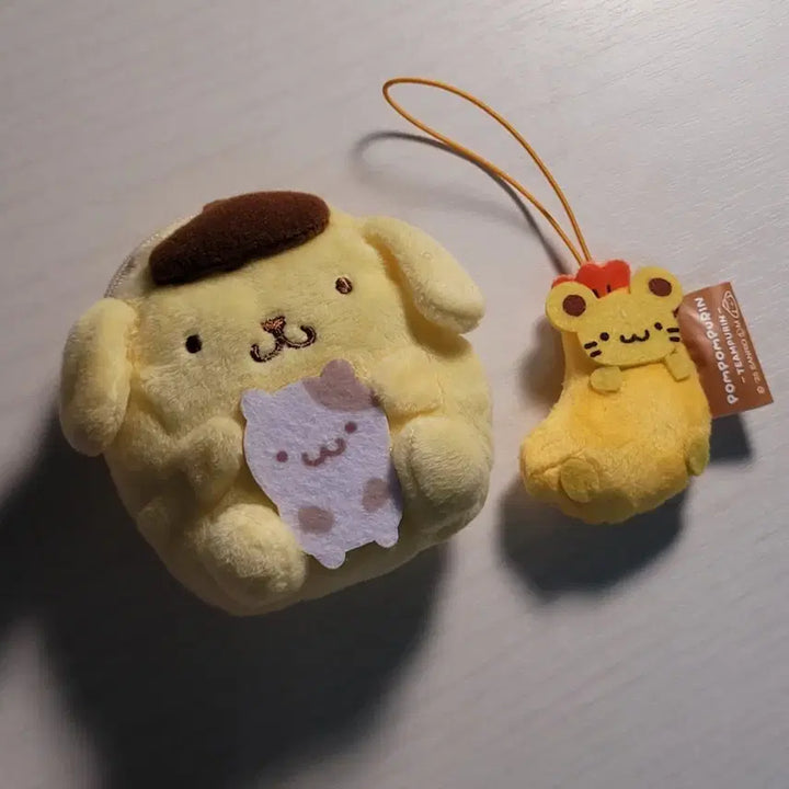 [BUNJANG] Pompompurin AirPods Pouch + Shrimp Tempura Scone Plush Toy Set / 폼폼푸린 에어팟파우치+새우튀김 스콘 인형