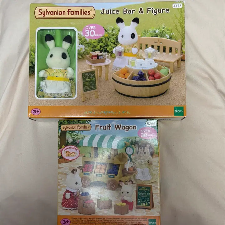 [BUNJANG] Sylvanian Families Juice Bar &amp; Fruit Wagon (Sealed) / 미개봉 실바니안 주스바, 과일 웨건