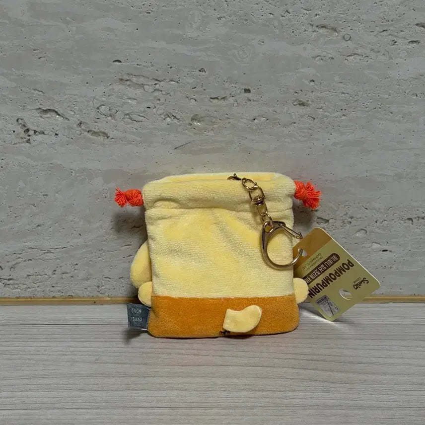 [BUNJANG] Sanrio Pompompurin Mini Drawstring Pouch Charm / 산리오 폼폼푸린 미니 조리개 파우치 키링