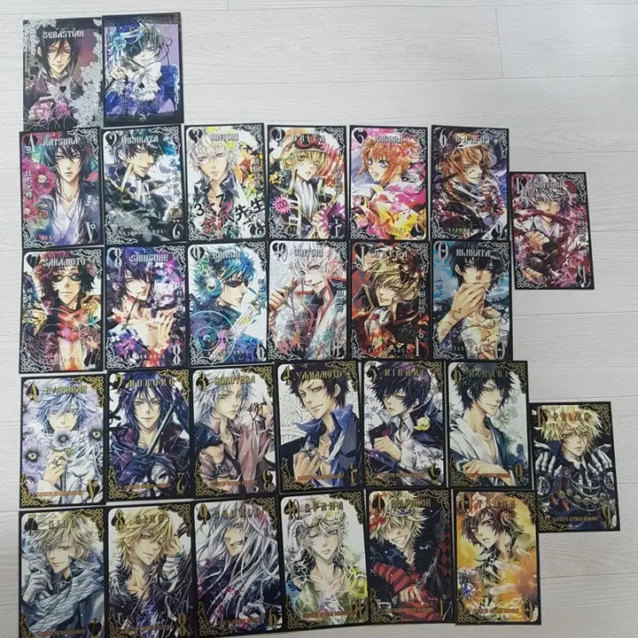 [BUNJANG] Black Butler, Gintama, Reborn! Trading Card Set / 흑집사 은혼 가정교사 히트맨 리본 가히리 트럼프 카드 세트