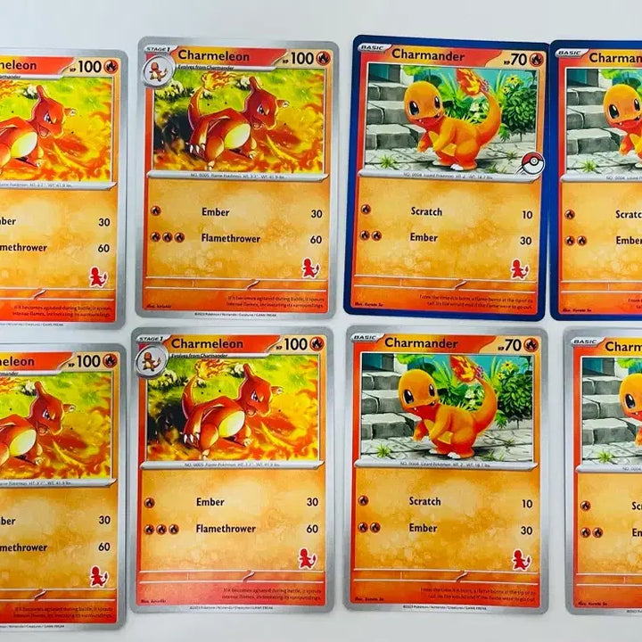 [BUNJANG] Charmander Rare North American Edition Card Set / 파이리 리자드 희귀 북미판 카드 세트