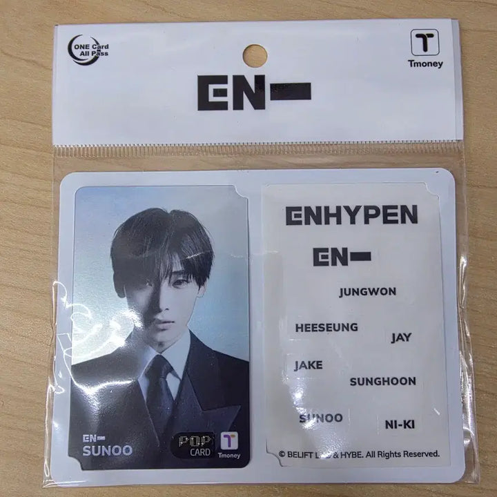 [BUNJANG] Enhypen T-money Transportation Card / 엔하이픈 티머니 교통카드