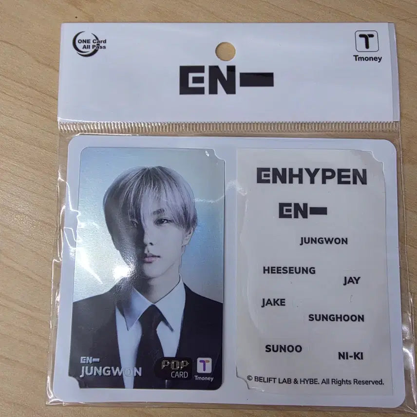 [BUNJANG] Enhypen T-money Transportation Card / 엔하이픈 티머니 교통카드