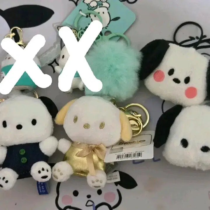 [BUNJANG] Sanrio Pochacco Keychain Set / 산리오 포차코 키링인형 세트(새제품)