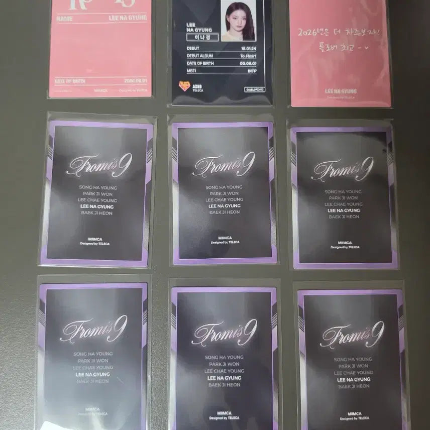 [BUNJANG] fromis_9 Lee Nagyung Rare 9-Type Photocard Set / 프로미스나인 테레카 이나경 레어 9종세트