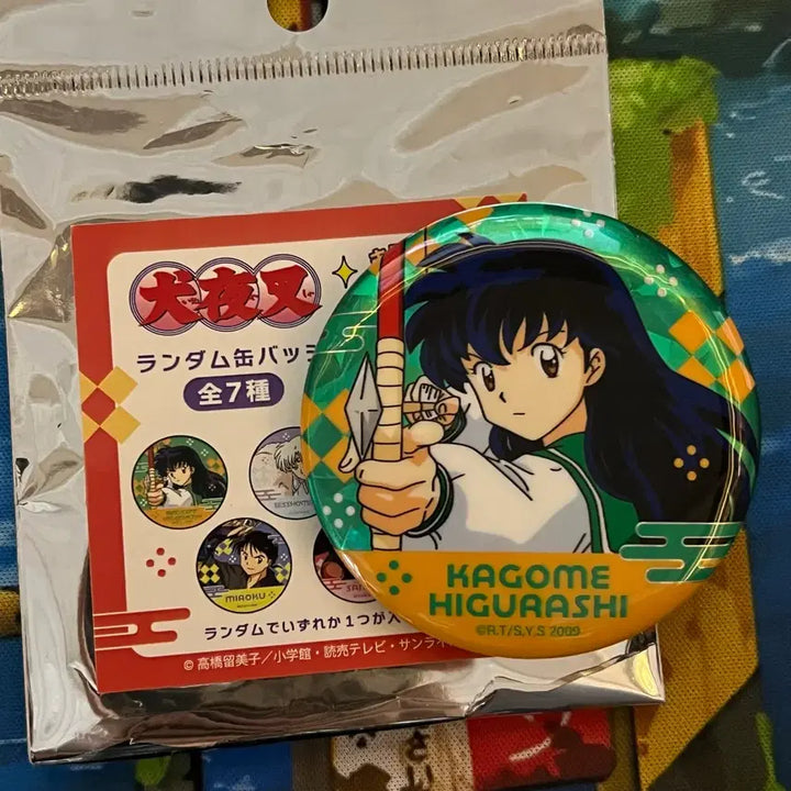 [BUNJANG] Inuyasha Kagome Camellia Can Badge Thank You Mart Collaboration / 이누야샤 카고메 가영이 캔뱃지 땡큐마트 콜라보