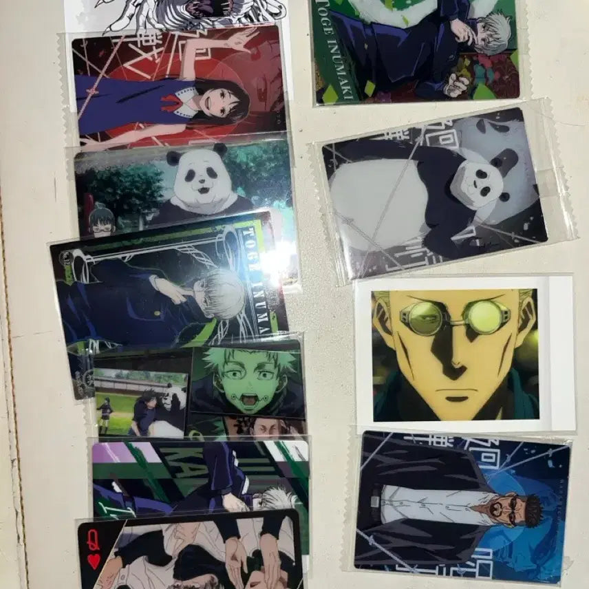 [BUNJANG] Jujutsu Kaisen Toge Inumaki Status Card &amp; Paper Goods Bundle Set / 일괄 주술회전 이누마키 토게 스테이터스 웨하스카드 지류 쿠지 h상