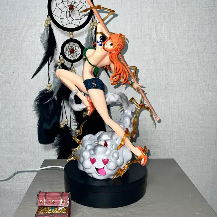 [BUNJANG] Nami Treasure Chest Figure / 원피스나미 피규어 &amp; 보물상자