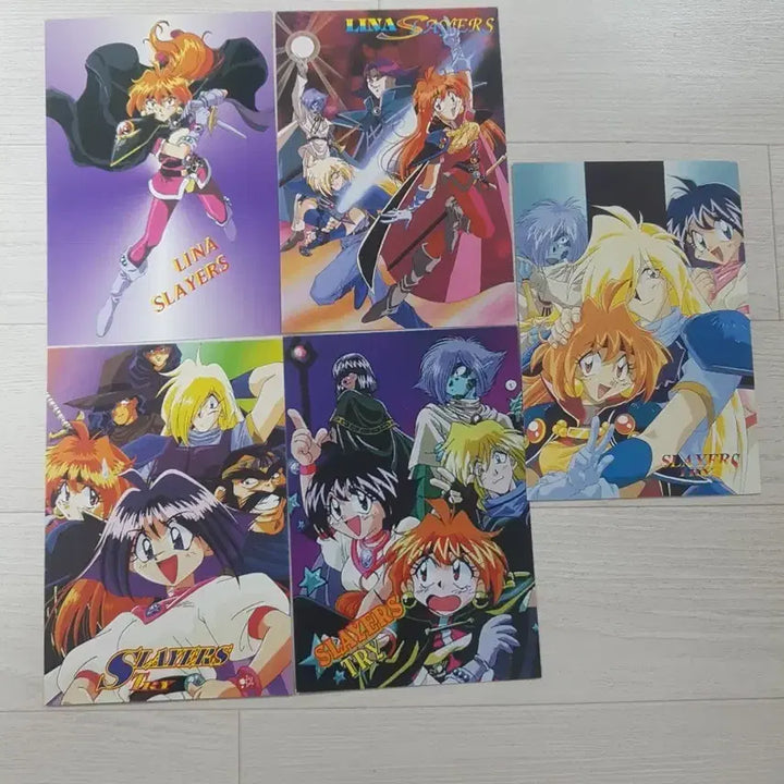 [BUNJANG] Slayers Postcard Set (5 Types) / 슬레이어즈 엽서 5종 세트