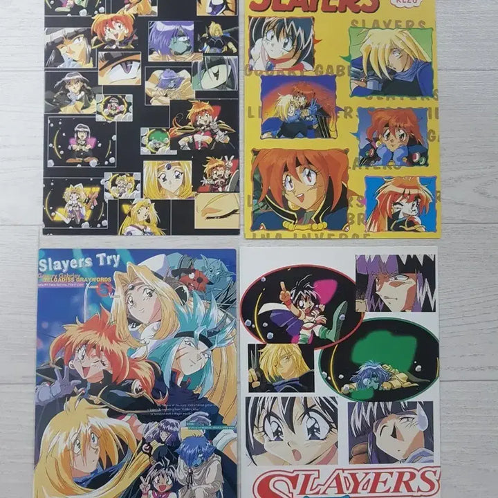 [BUNJANG] Slayers Postcard Set (4 Types) / 슬레이어즈 엽서 4종 세트