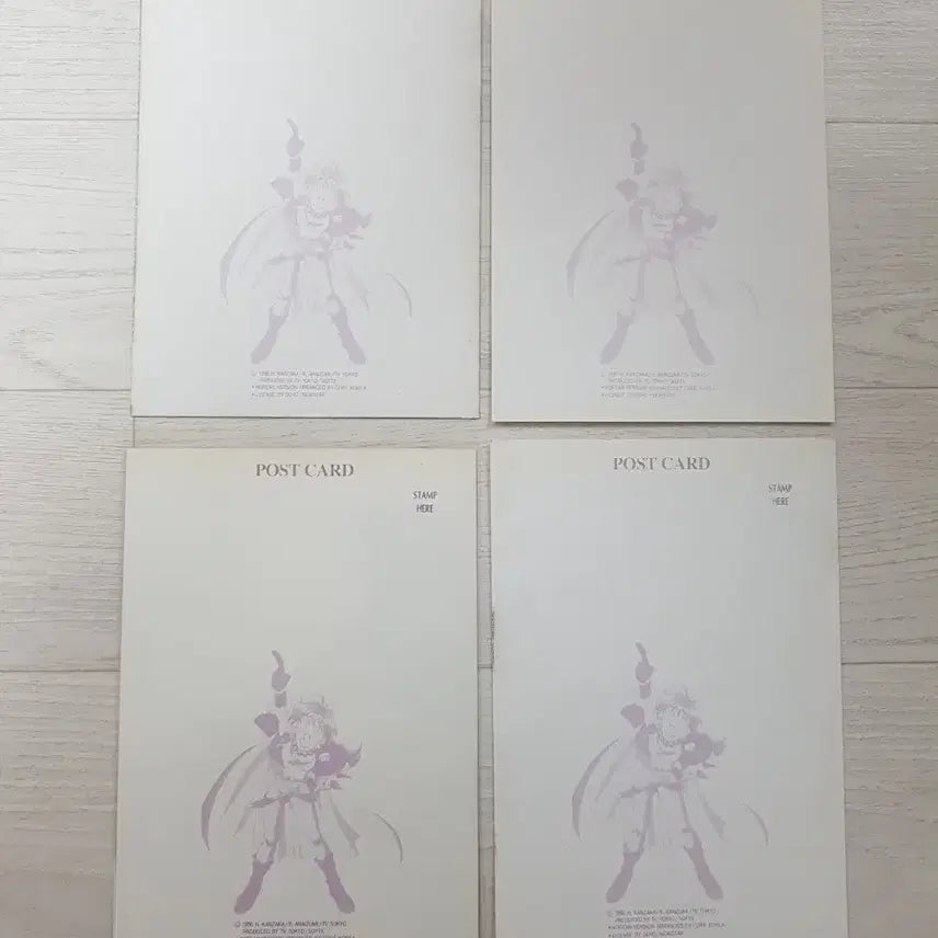 [BUNJANG] Slayers Postcard Set (4 Types) / 슬레이어즈 엽서 4종 세트