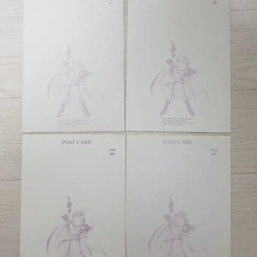 [BUNJANG] Slayers Postcard 4-Piece Set / 슬레이어즈 엽서 4종 세트