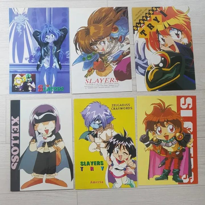 [BUNJANG] Slayers TRY Postcard Set (6 Types) / 슬레이어즈 TRY 엽서 6종 세트