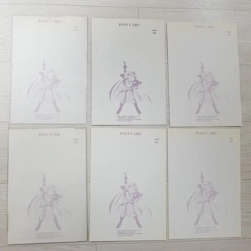 [BUNJANG] Slayers TRY Postcard Set (6 Types) / 슬레이어즈 TRY 엽서 6종 세트