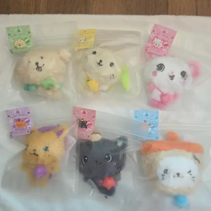 [BUNJANG] NCT WISH Wishdoll Bundle Set DENGTRIVER Lyun Lyun Kuri Bubble Nyan Sionyong Pangyi / 엔시티위시 위시돌 일괄 댕트리버 룐룐 쿠리 버블냥 시오닝 팡이