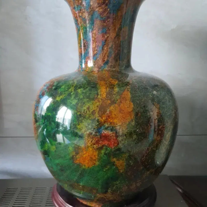 [BUNJANG] Taiwan Jade Hand-Carved Vase / 옥으로 빛은 회병.오늘하루 11만원에